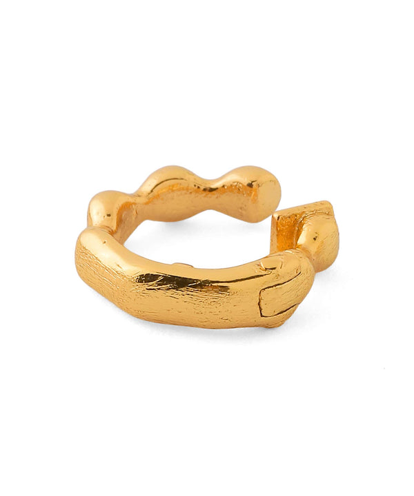 Nuance Hoop Cap Pierced Earrings