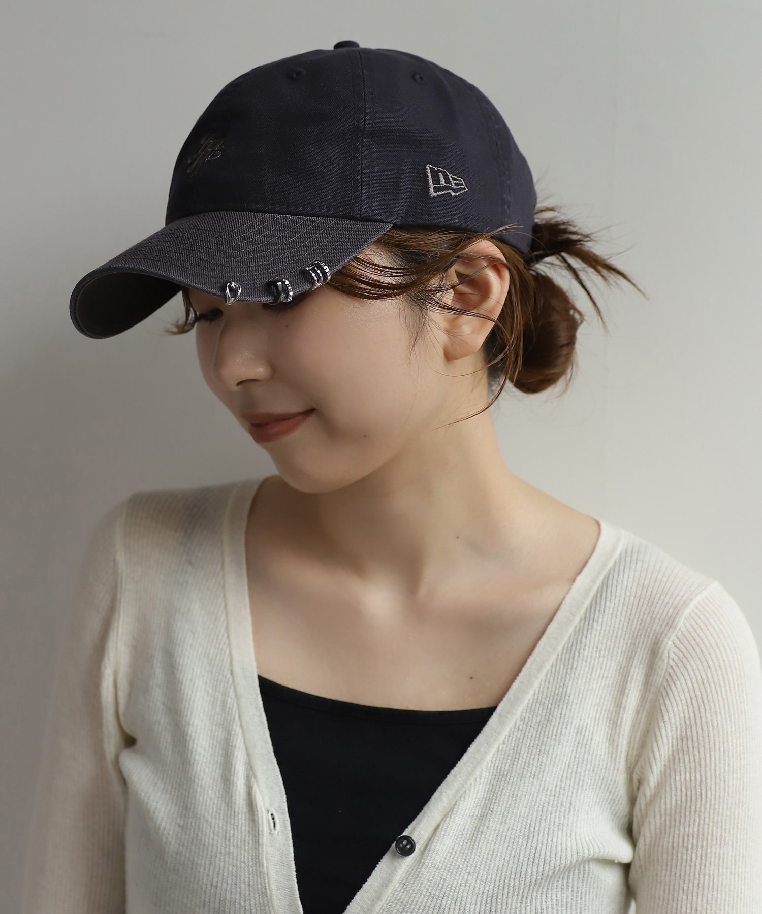 mimi33】mimiフープキャップピアス｜アネモネ・シエナロゼ・ミミサン