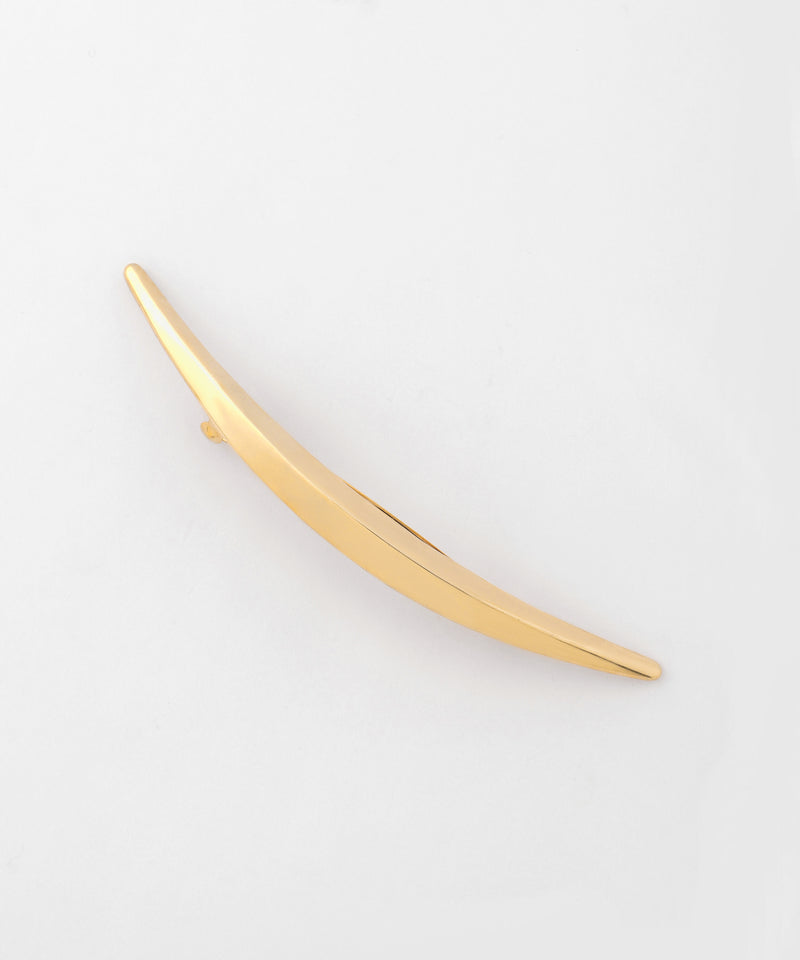 Curved Metal Long Barrette