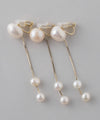 Asymmetrical pearl earrings [Sheerchic]