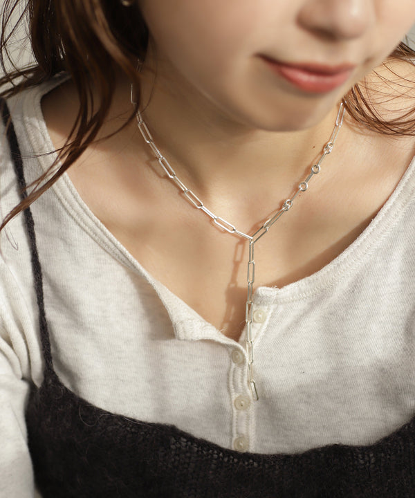 チェーンラリエットネックレス[silver925][Basic]