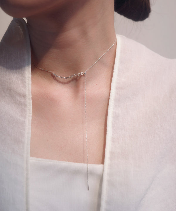 チェーンモチーフネックレス[silver925][Basic]