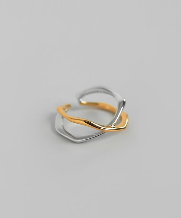 Combination Color Cuff Ring [Ownideal]