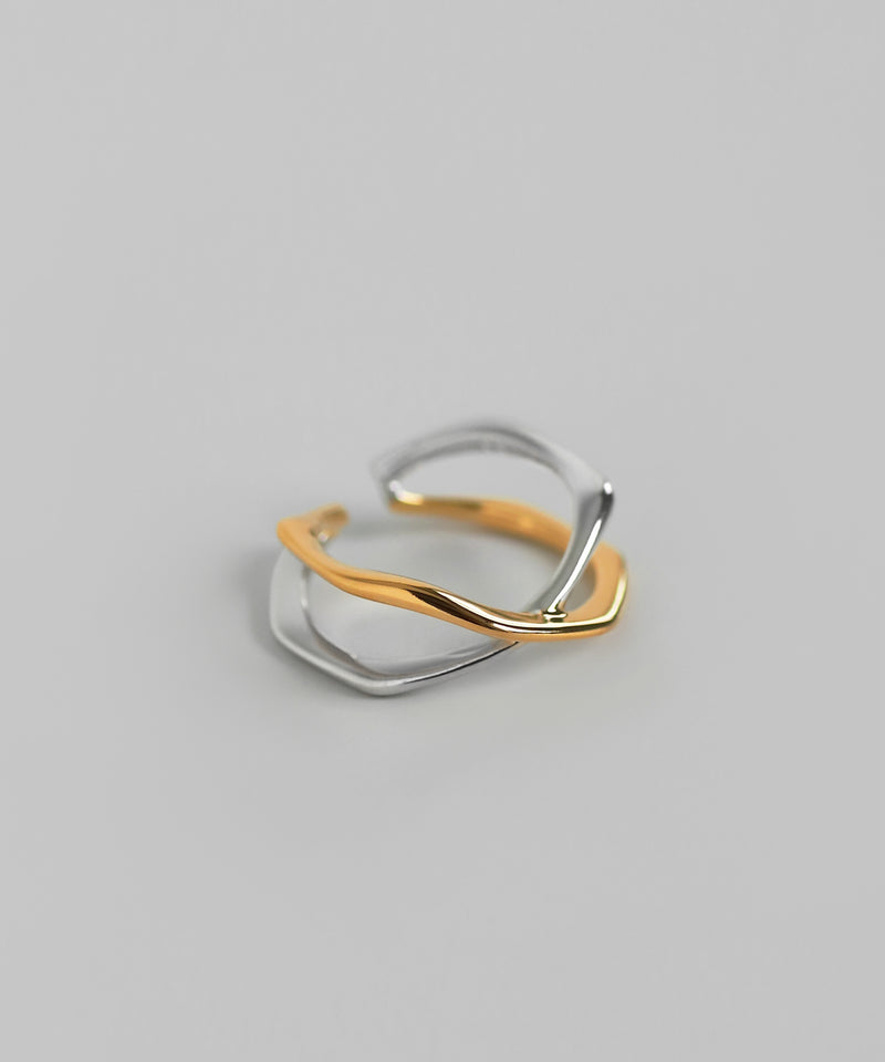 Combination Color Cuff Ring [Ownideal]
