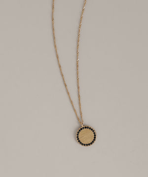 Natural Stone Circle Necklace [Ownideal]