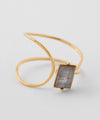Natural stone x metal line ring [Sheerchic]