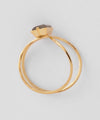 Natural stone x metal line ring [Sheerchic]