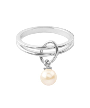 パールチャームリング[silver925]