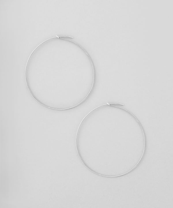 スリムフープピアス[L][silver925][Basic]