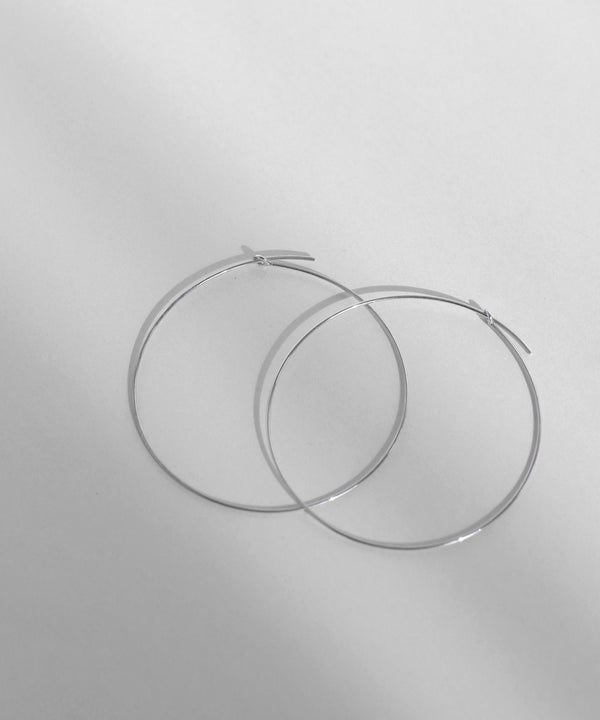 スリムフープピアス[L][silver925][Basic]
