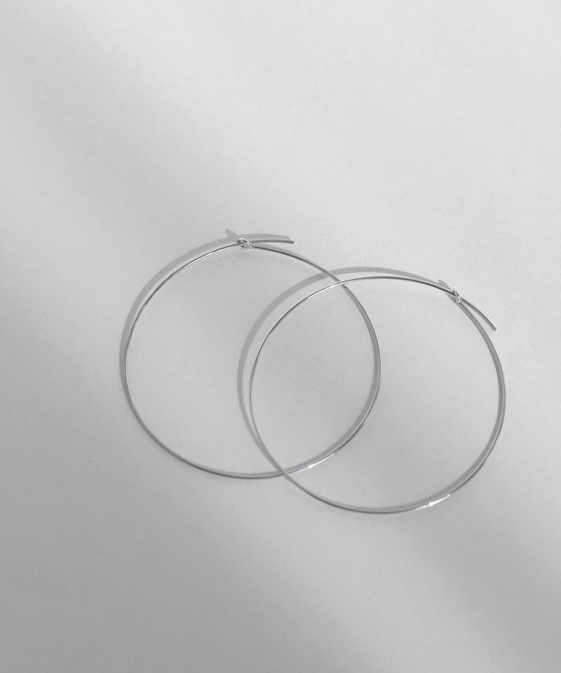 スリムフープピアス[L][silver925][Basic]