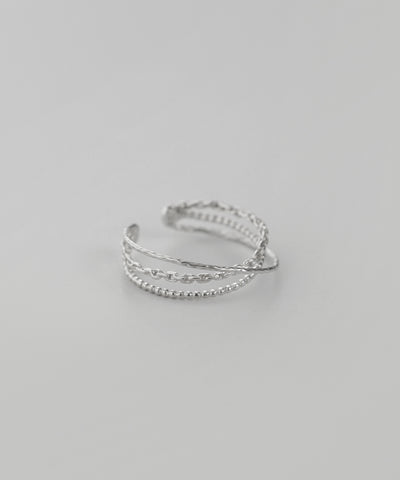 クロスラインリング[silver925][Basic]