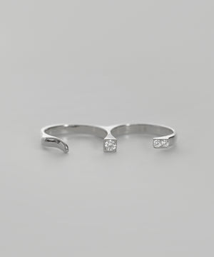 ビジューダブルフィンガーリング[silver925][Basic]