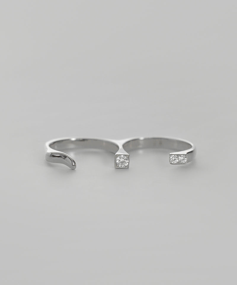 ビジューダブルフィンガーリング[silver925][Basic]