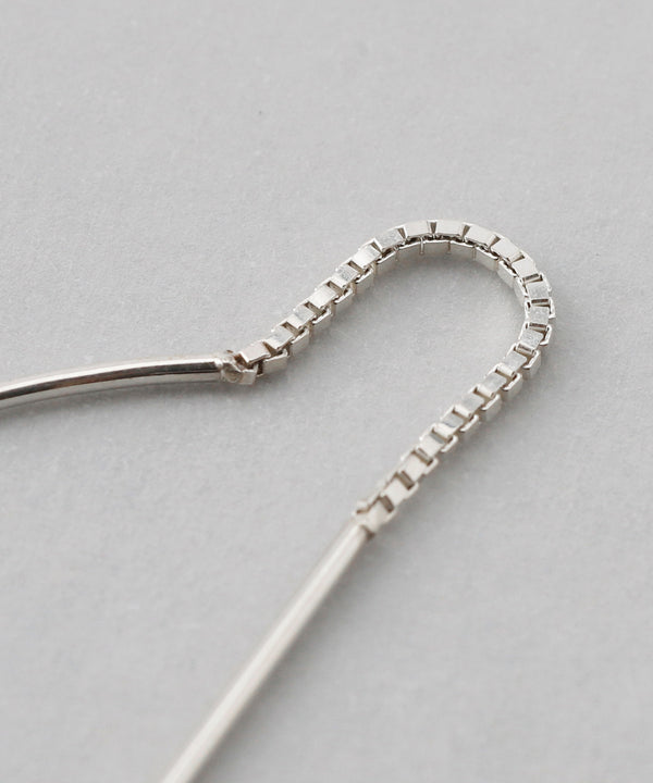 American shell pearl earrings [silver 925] [Basic]