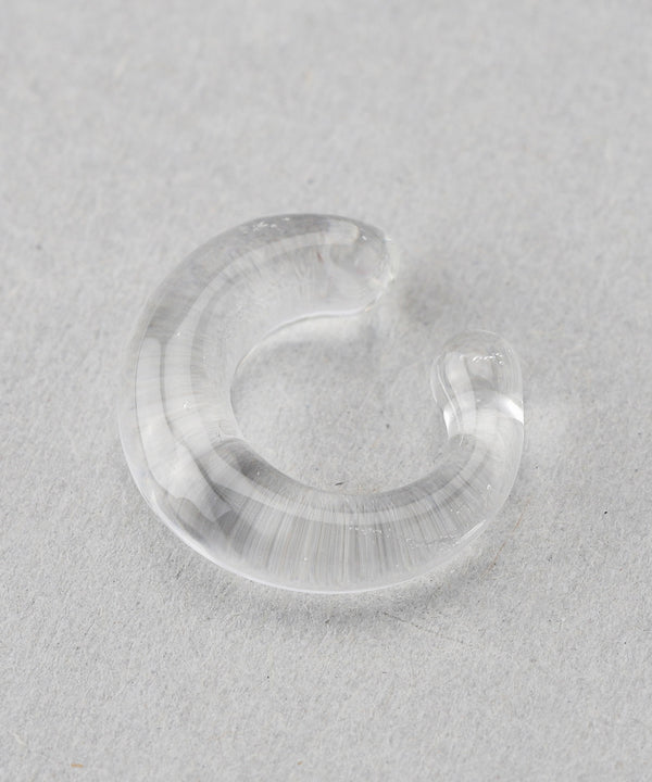 Clear glass ear cuff [Ownideal]