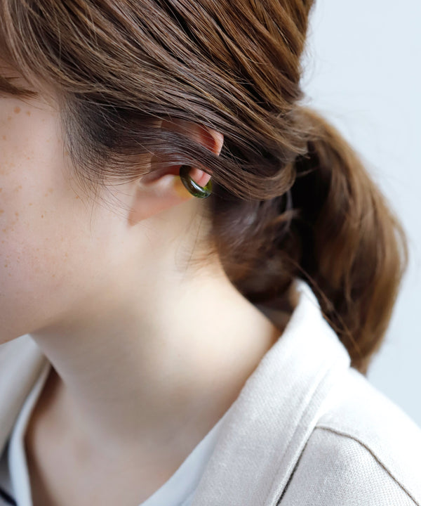 Clear glass ear cuff [Ownideal]