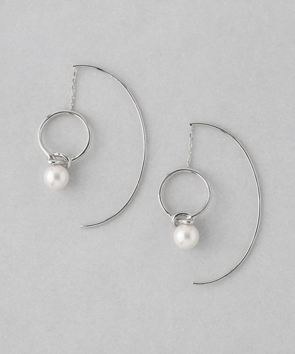 パール×ノットフープピアス[Sheerchic]
