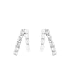 Pearl x Bijou Line Earrings [Sheerchic]