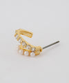 Pearl x Bijou Line Earrings [Sheerchic]
