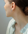 Pearl x Bijou Line Earrings [Sheerchic]