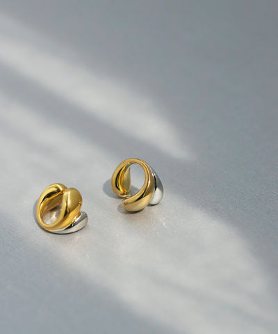 Metal 2-Way Earrings [Combined Colors] [Basic]