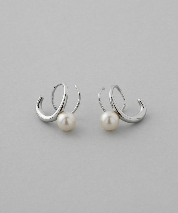 パール×コイルピアス[Sheerchic]
