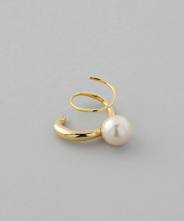 パール×コイルピアス[Sheerchic]