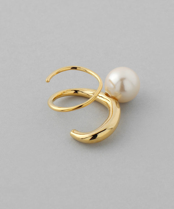 パール×コイルピアス[Sheerchic]