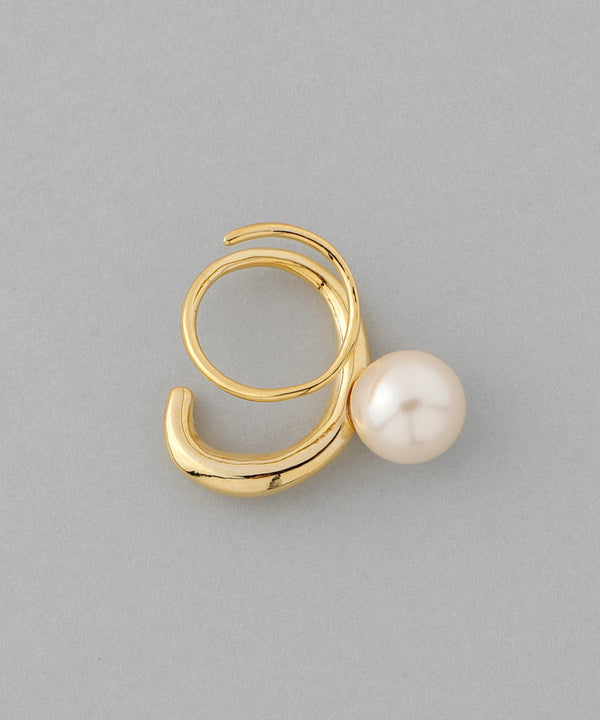 パール×コイルピアス[Sheerchic]