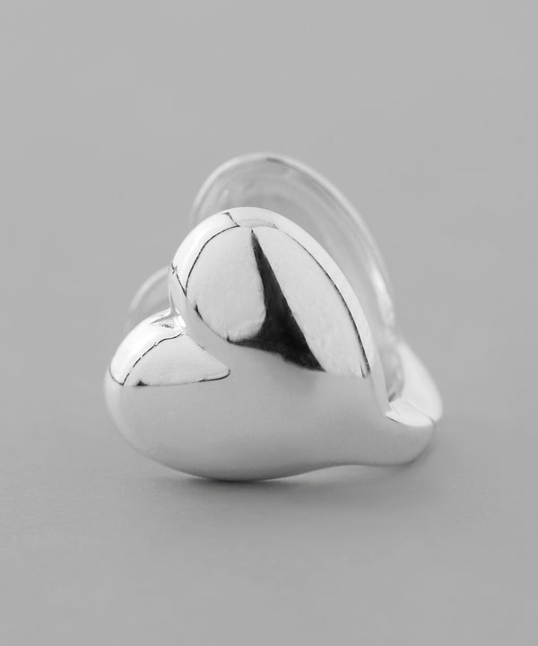 ハートフープピアス[silver925][Basic]