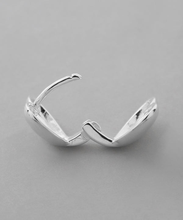 ハートフープピアス[silver925][Basic]