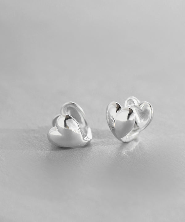 mimi33】ハートフープピアス[silver925][Basic]｜アネモネ・シエナロゼ