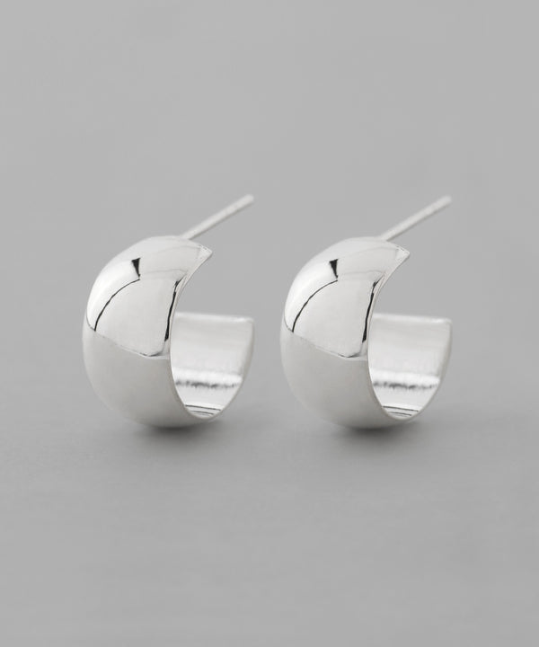 ワイドフープピアス[silver925][Basic]