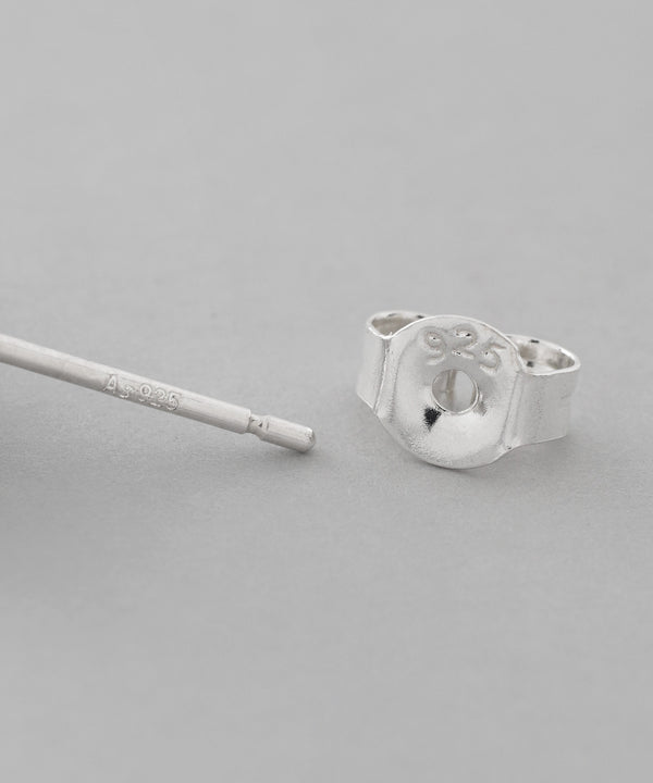 コンビカラーフラワーピアス[silver925][Basic]