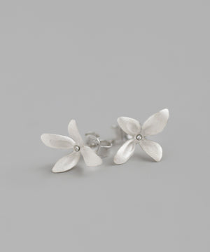 ビジュー×フラワーピアス[silver925][Basic]