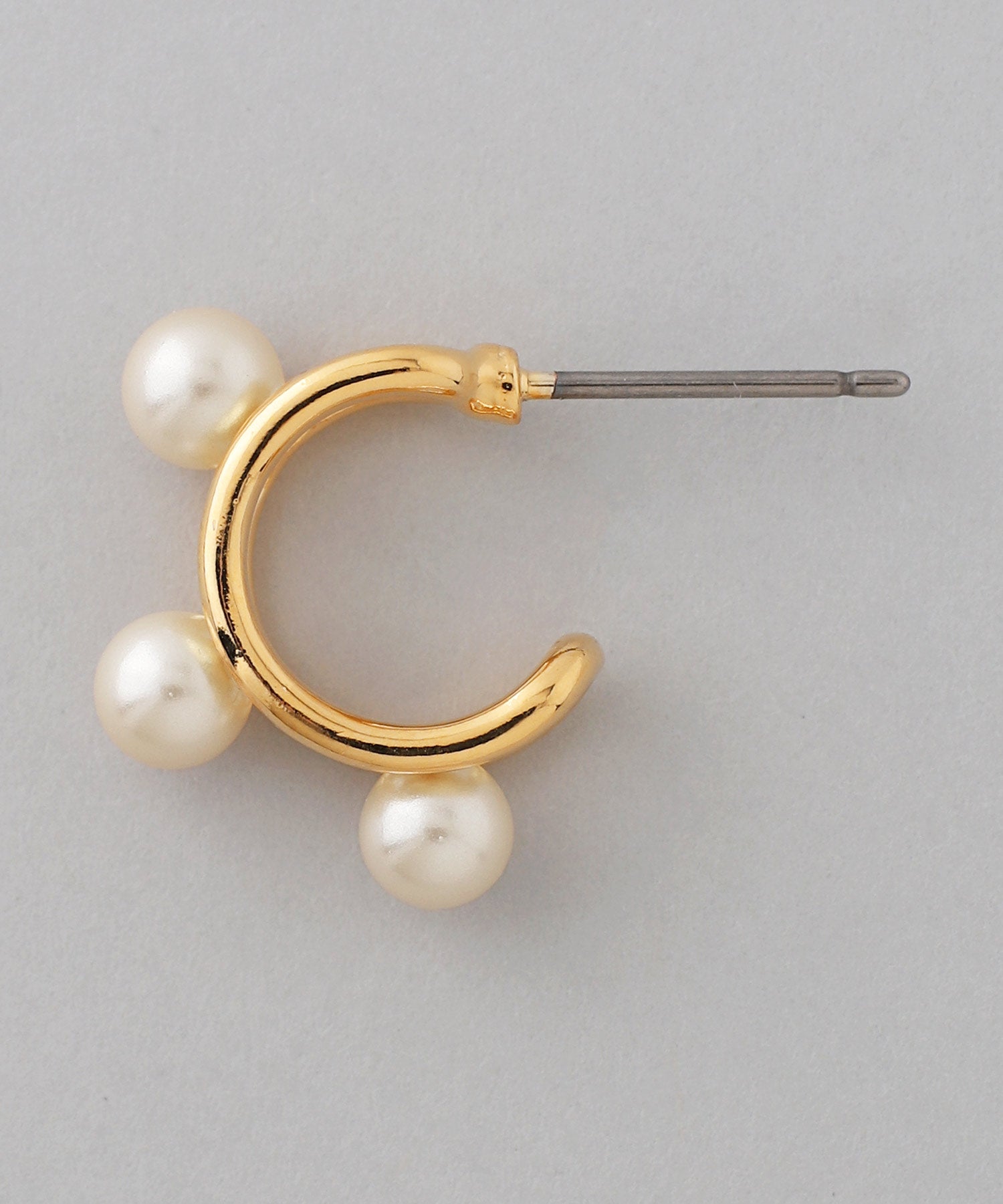 mimi33】パールフープピアス[Sheerchic]｜アネモネ・シエナロゼ