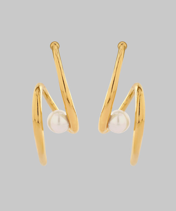 パール×ループラインピアス[Sheerchic]