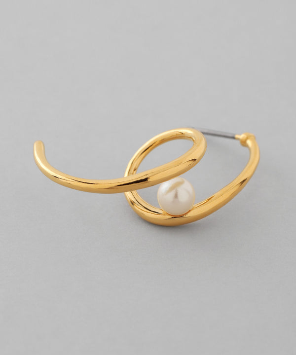 パール×ループラインピアス[Sheerchic]
