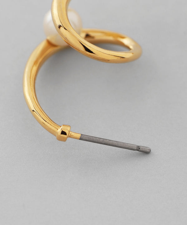 パール×ループラインピアス[Sheerchic]