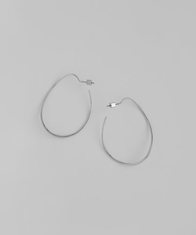 Nuance Line Hoop Earrings [Sheerchic]