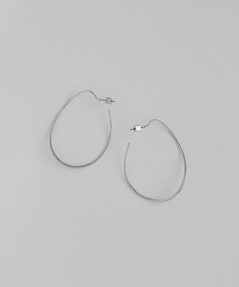 Nuance Line Hoop Earrings [Sheerchic]