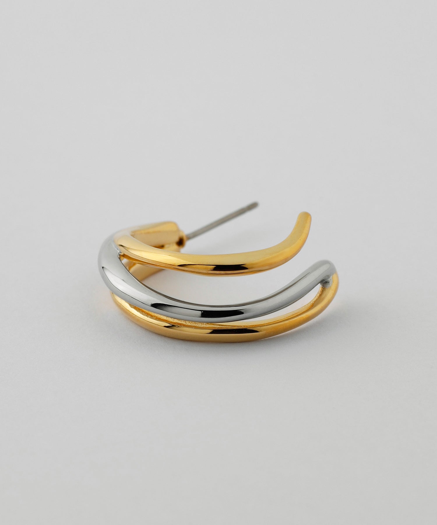 mimi33】コンビカラーフープラインピアス[Ownideal]｜SANPO