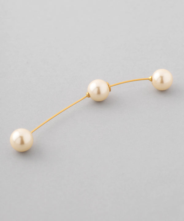 パールキャッチロングピアス[Ownideal]