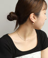 パールキャッチロングピアス[Ownideal]