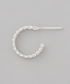 チェーンモチーフフープピアス[silver925][Basic]