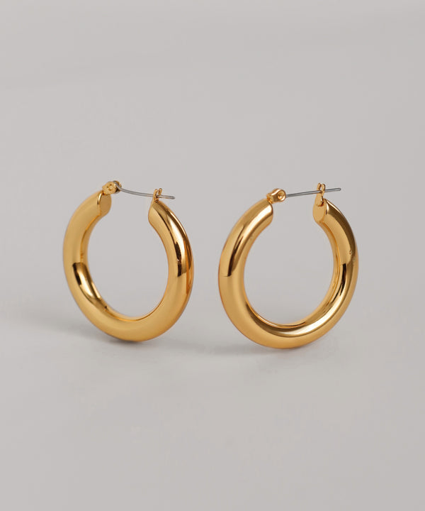 mimi33】メタルフープピアス[ステンレス][Basic]｜アネモネ