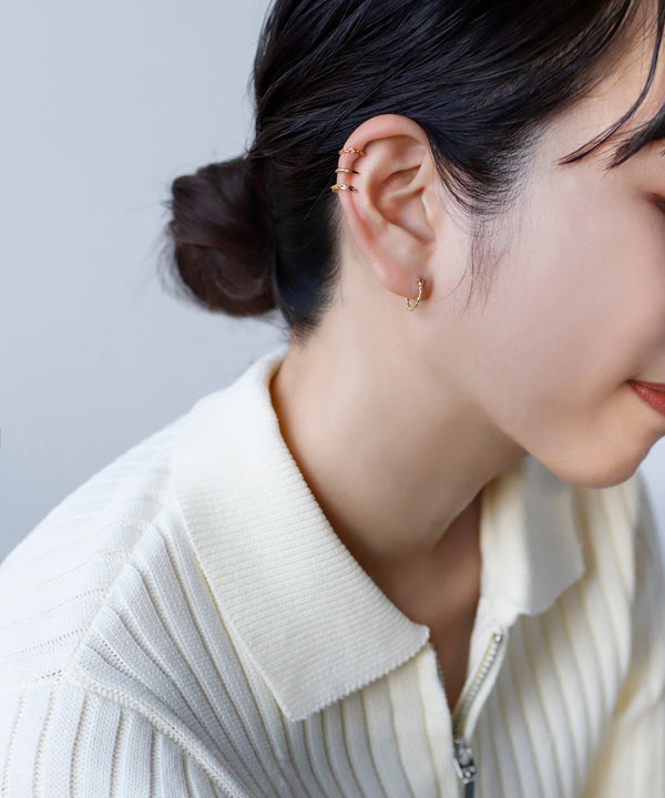 チェーンフープピアス[Sheerchic]