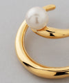Pearl x Double Line Ear Cuff [Sheerchic]