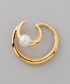 Pearl x Double Line Ear Cuff [Sheerchic]